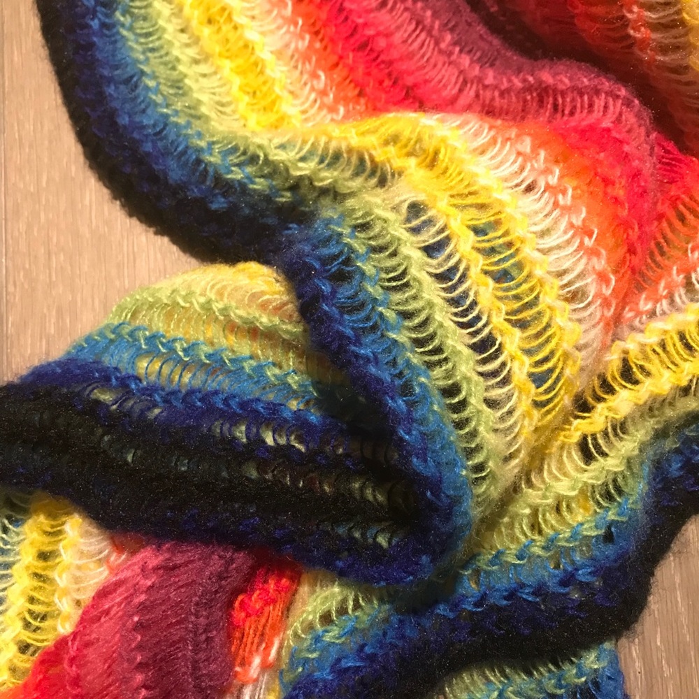 Colorful Wool Scarf - Picture 6 of 6
